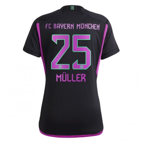 Dámy Fotbalový dres Bayern Munich Thomas Muller #25 2023-24 Venkovní Krátký Rukáv